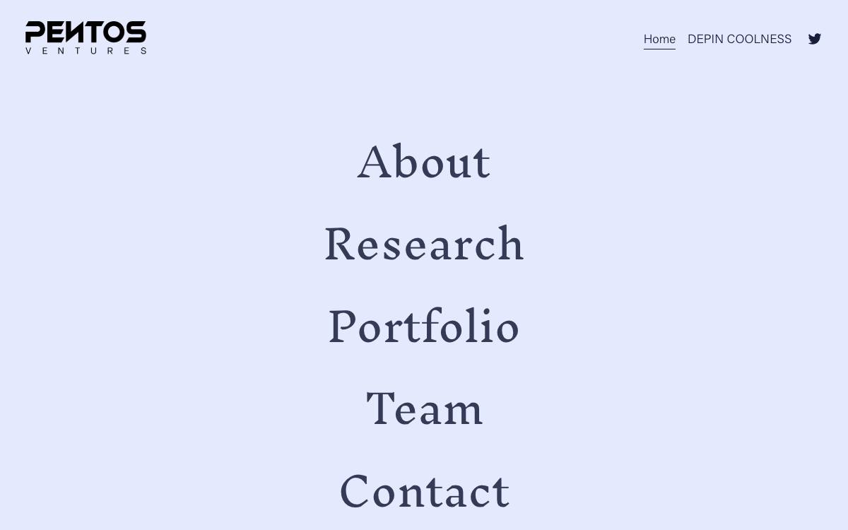 Pentos Ventures website preview