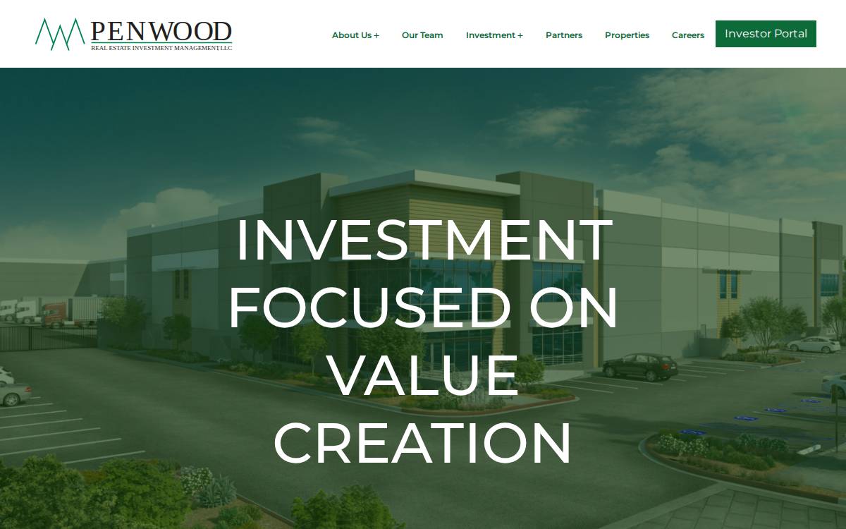 Penwood Real Estate Investment Management website preview