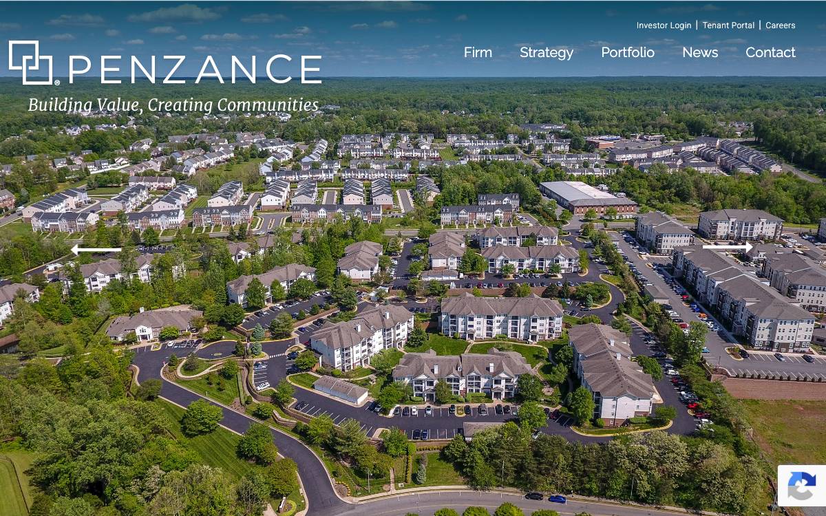 Penzance website preview