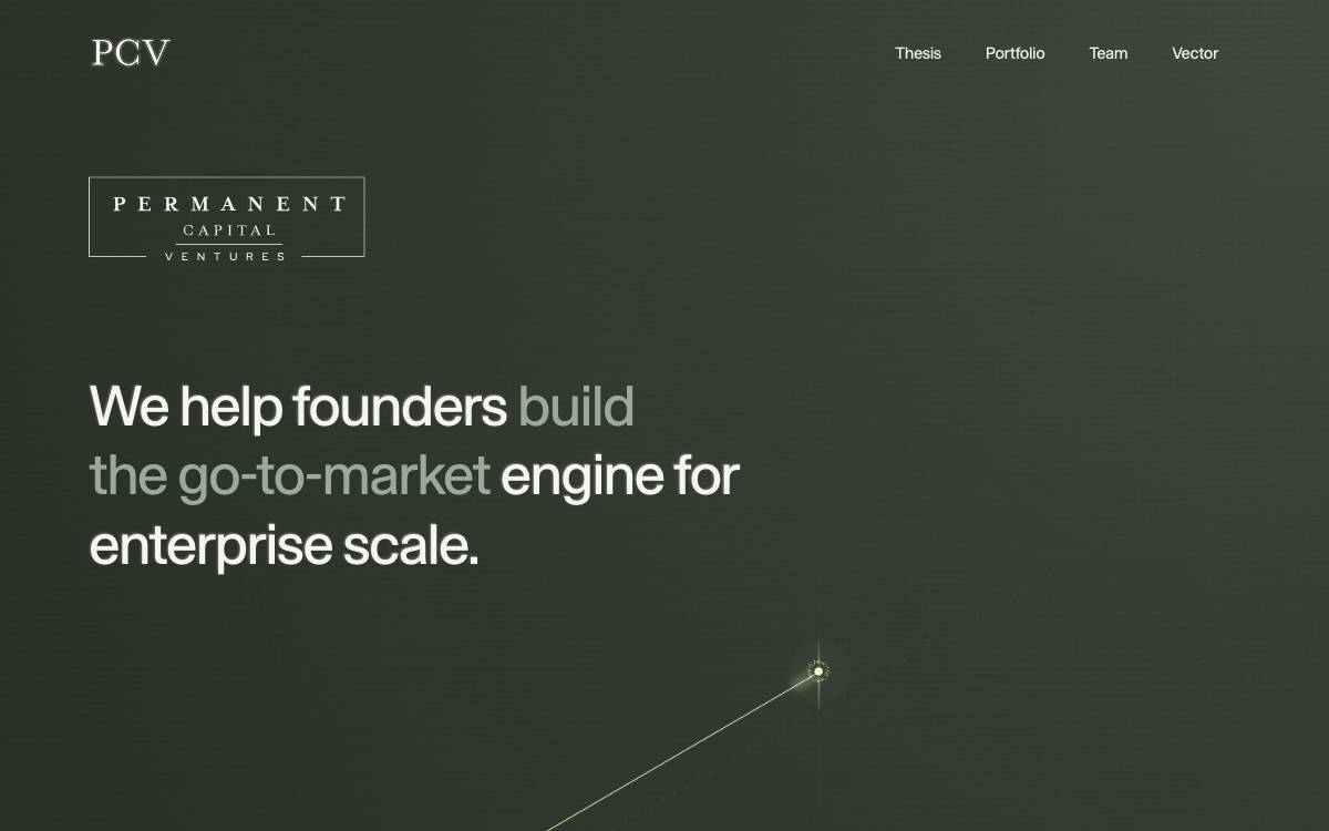 Permanent Capital Ventures website preview