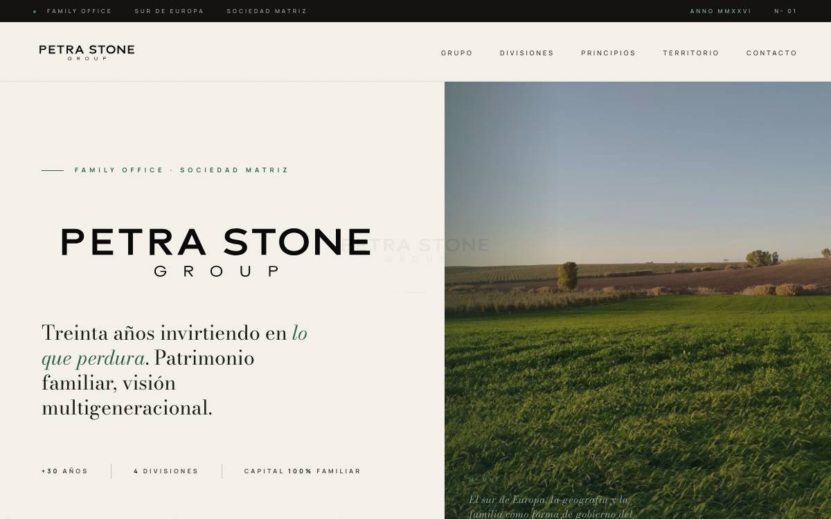 Petra Stone Group website preview