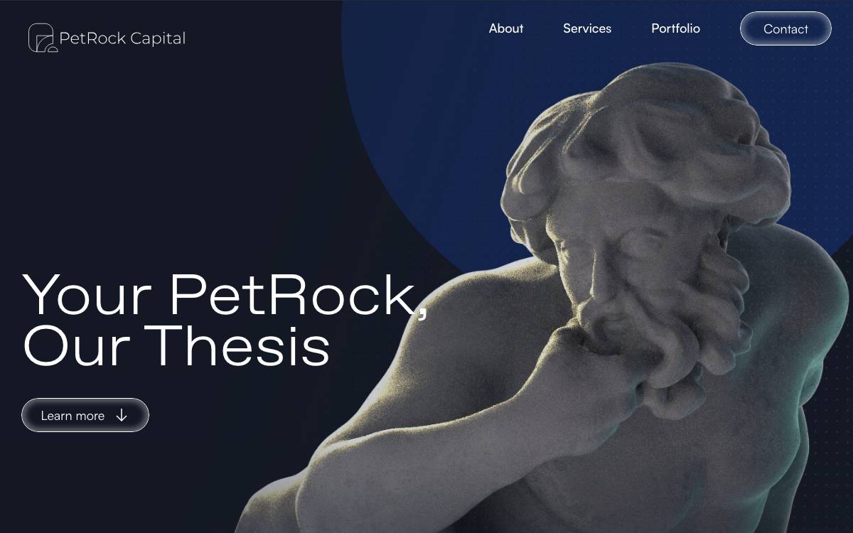 PetRock Capital website preview