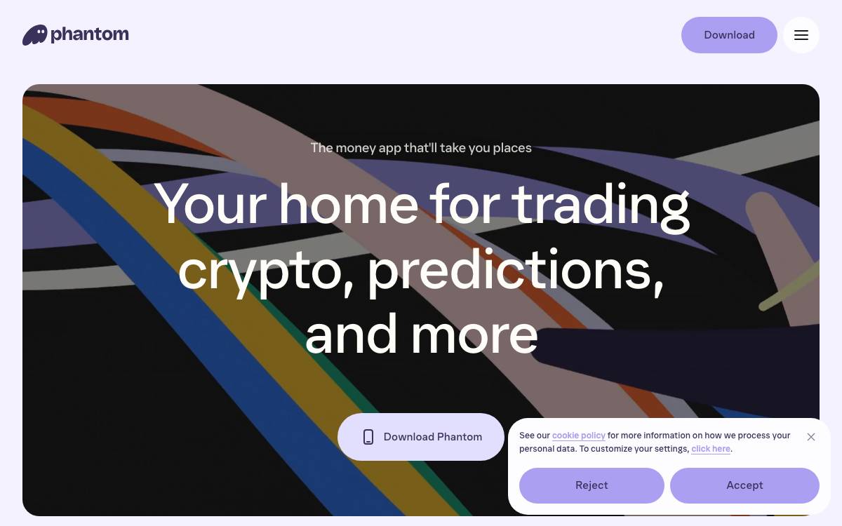 Phantom website preview