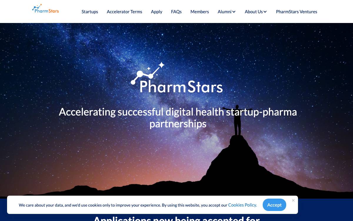 PharmStars Ventures website preview