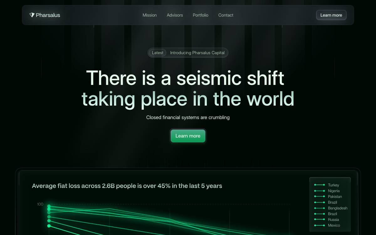 Pharsalus Capital website preview