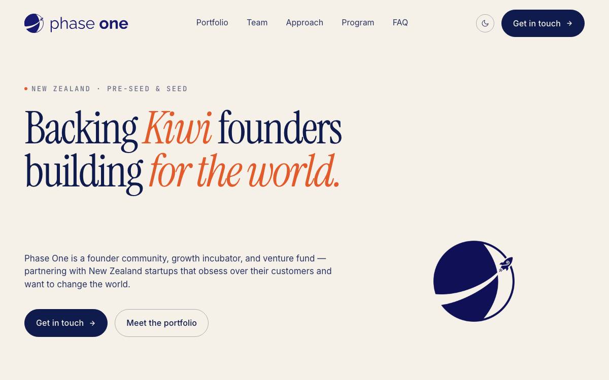 Phase One Ventures website preview