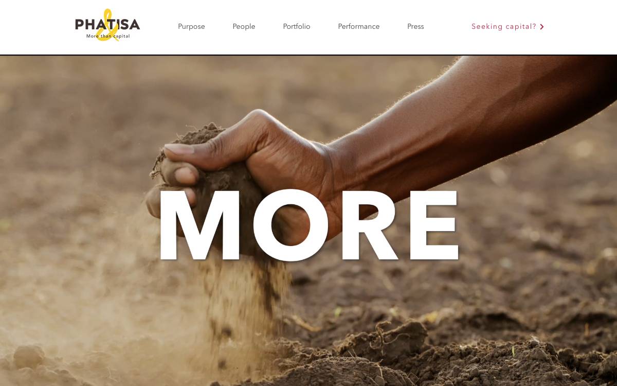 Phatisa website preview