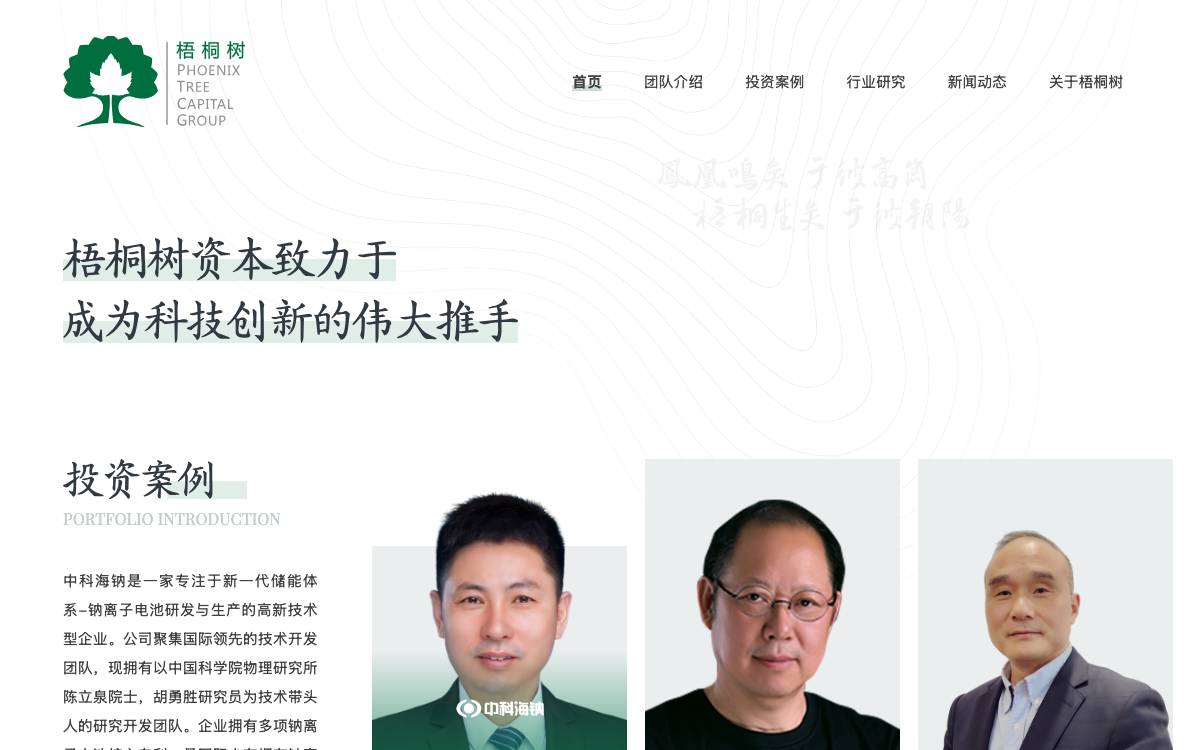 Phoenix Tree Capital Partners website preview