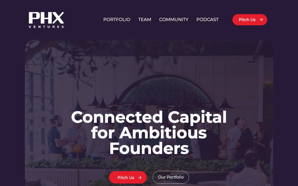 PHX Ventures website preview