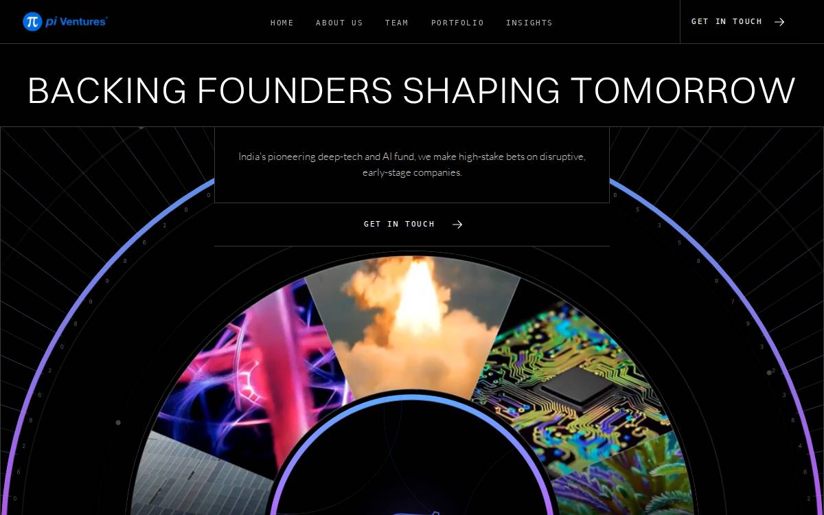 pi Ventures website preview