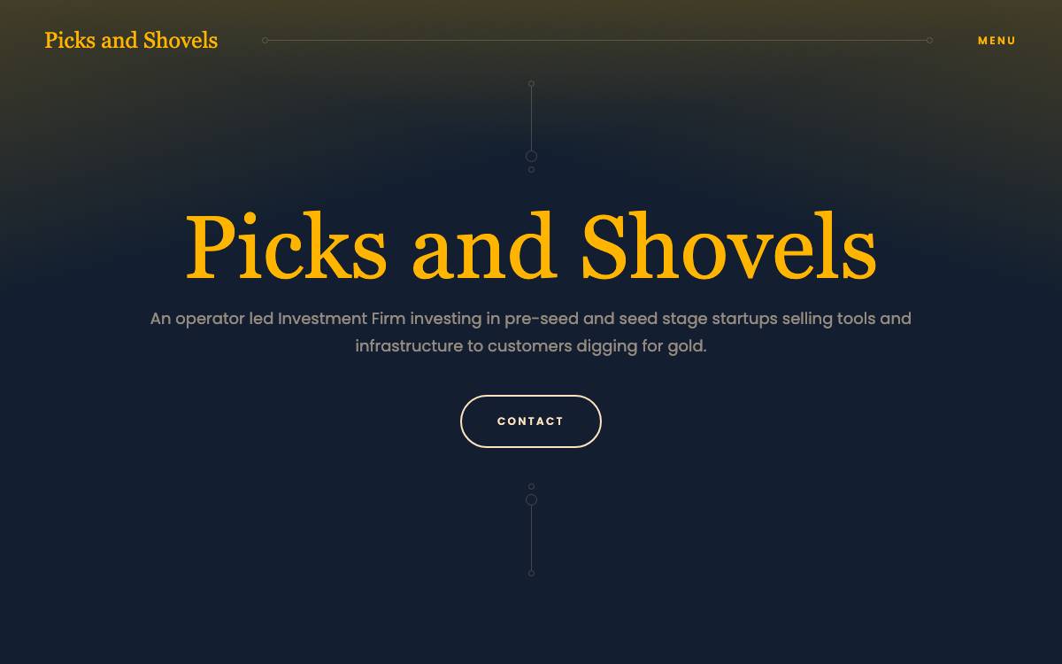 Picks and Shovels (Picks & Shovels) website preview