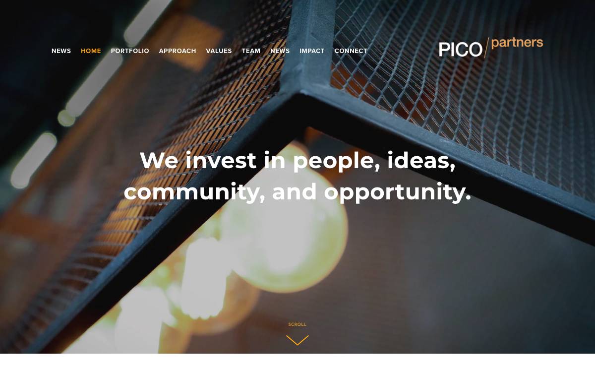 PICO Venture Partners website preview