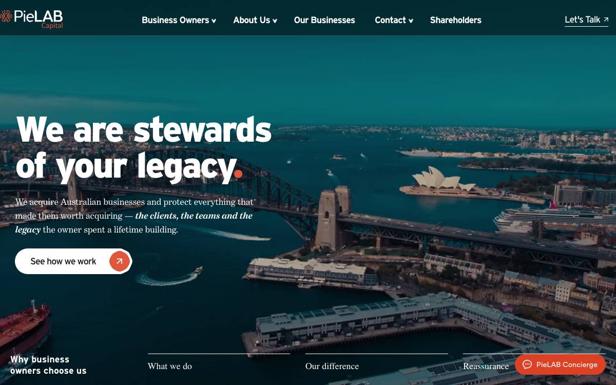 PieLab Venture Partners website preview
