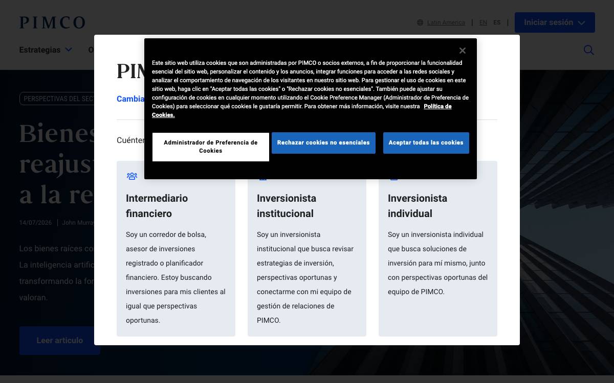 PIMCO Europe website preview