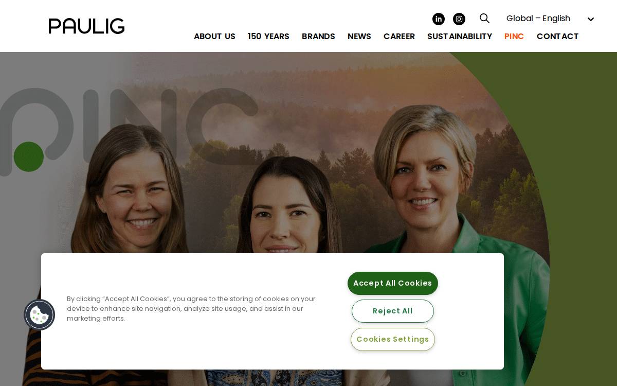 PINC website preview