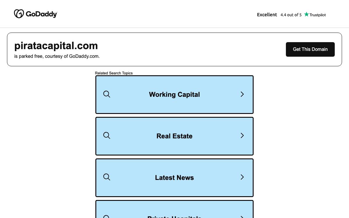 Pirata Capital website preview