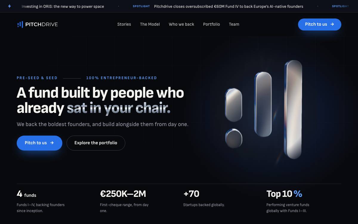 Pitchdrive website preview