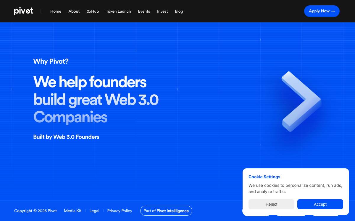Pivot website preview