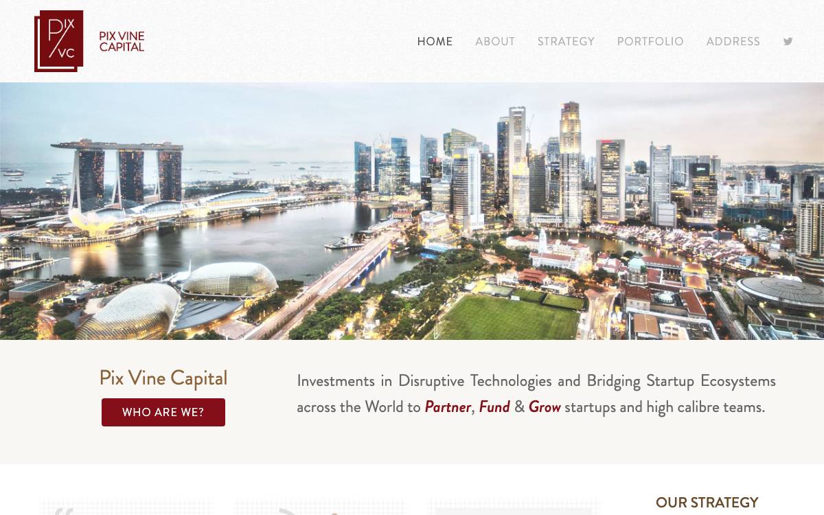 Pix Vine Capital website preview