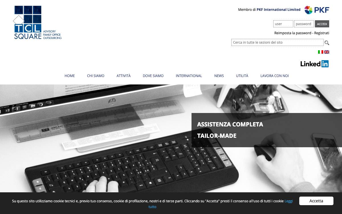 PKF-TCL Square website preview