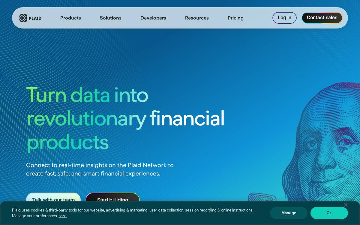 Plaid website preview