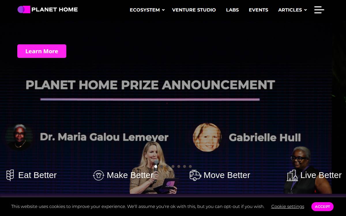 Planet Home website preview
