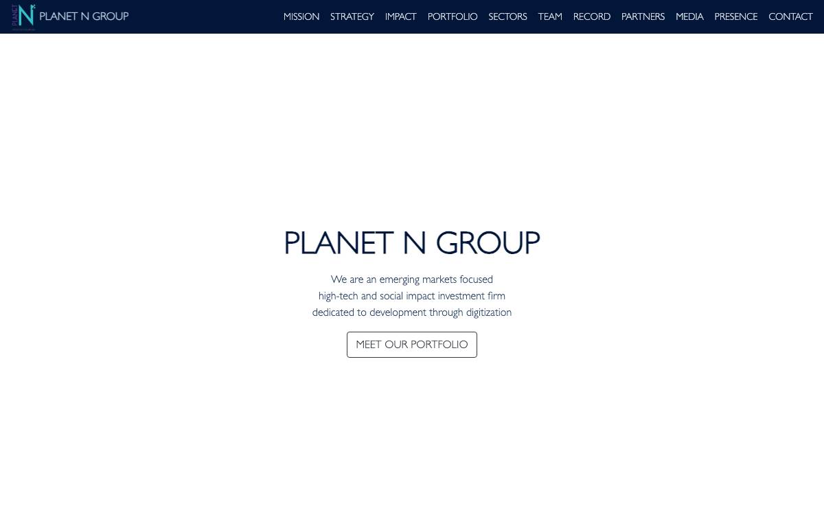 Planet N Group of Companies website preview