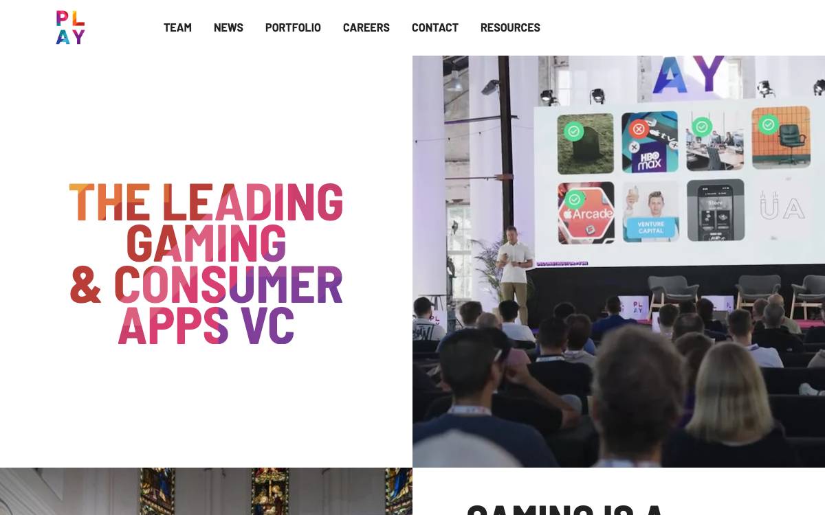 Play Ventures website preview