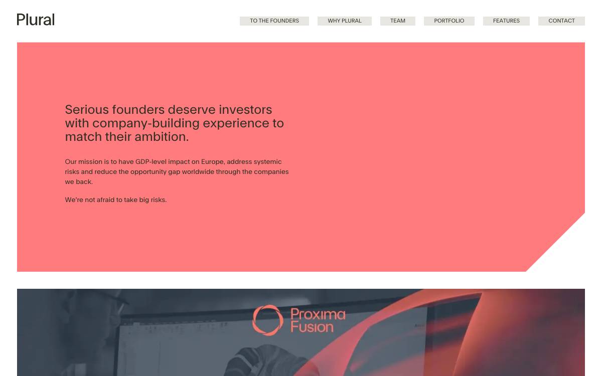 Plural website preview
