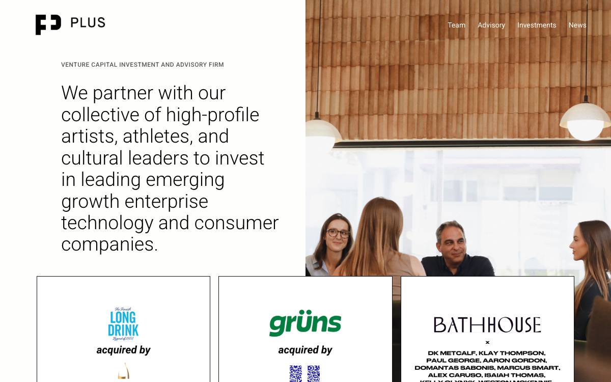 PLUS Capital website preview