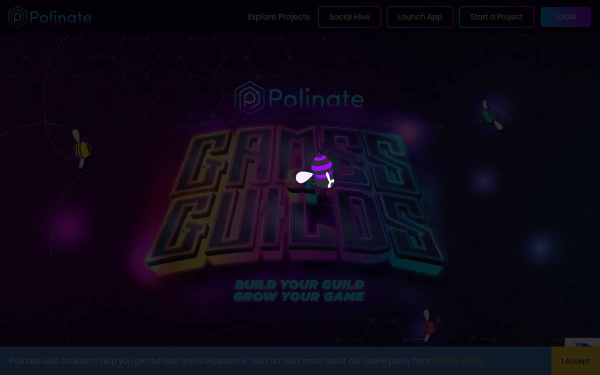 Polinate website preview