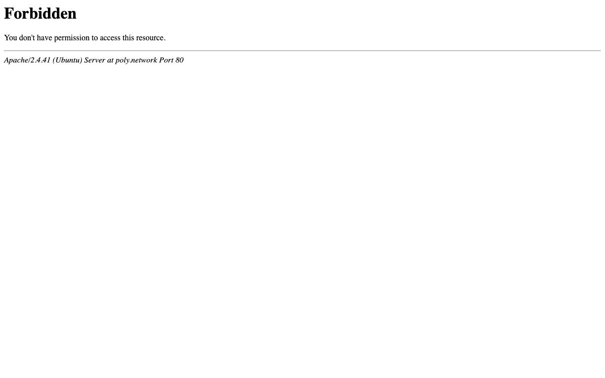 Poly Network website preview