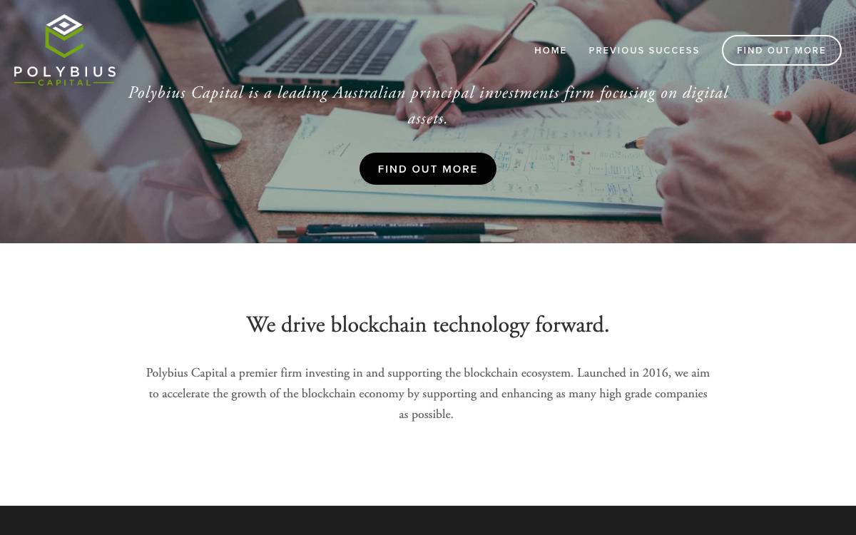 Polybius Capital website preview