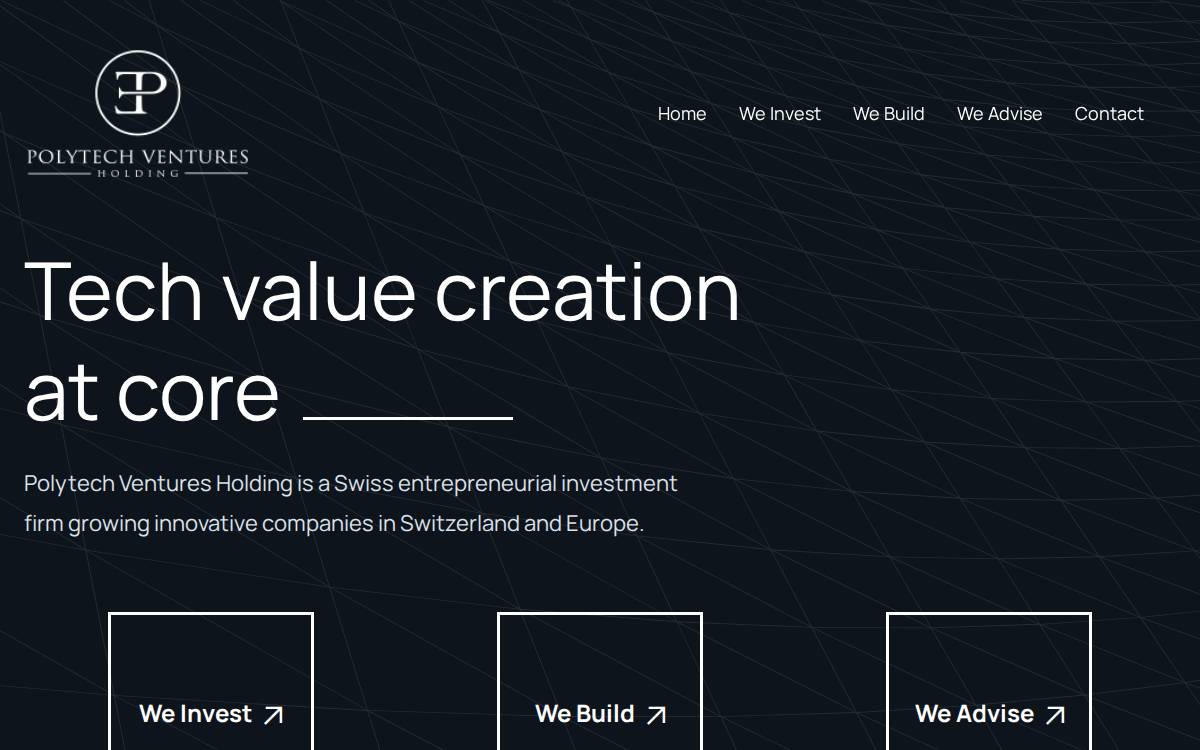 Polytech Ecosystem Ventures website preview