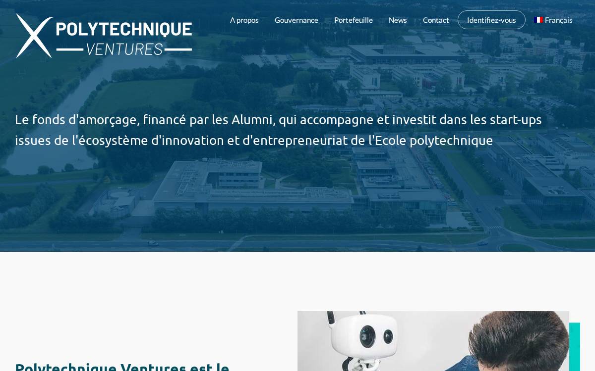 Polytechnique Ventures website preview