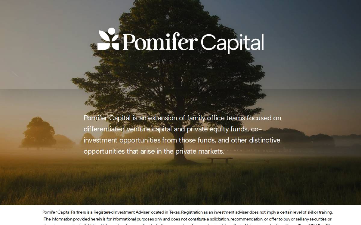 Pomifer Capital website preview