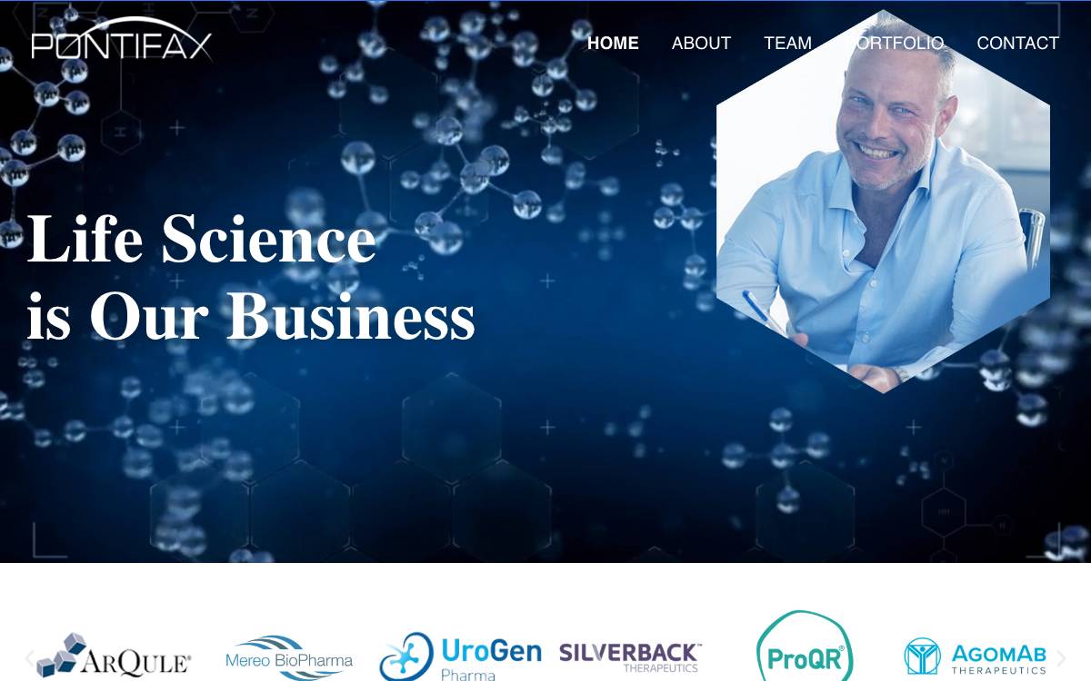 Pontifax Venture Capital website preview