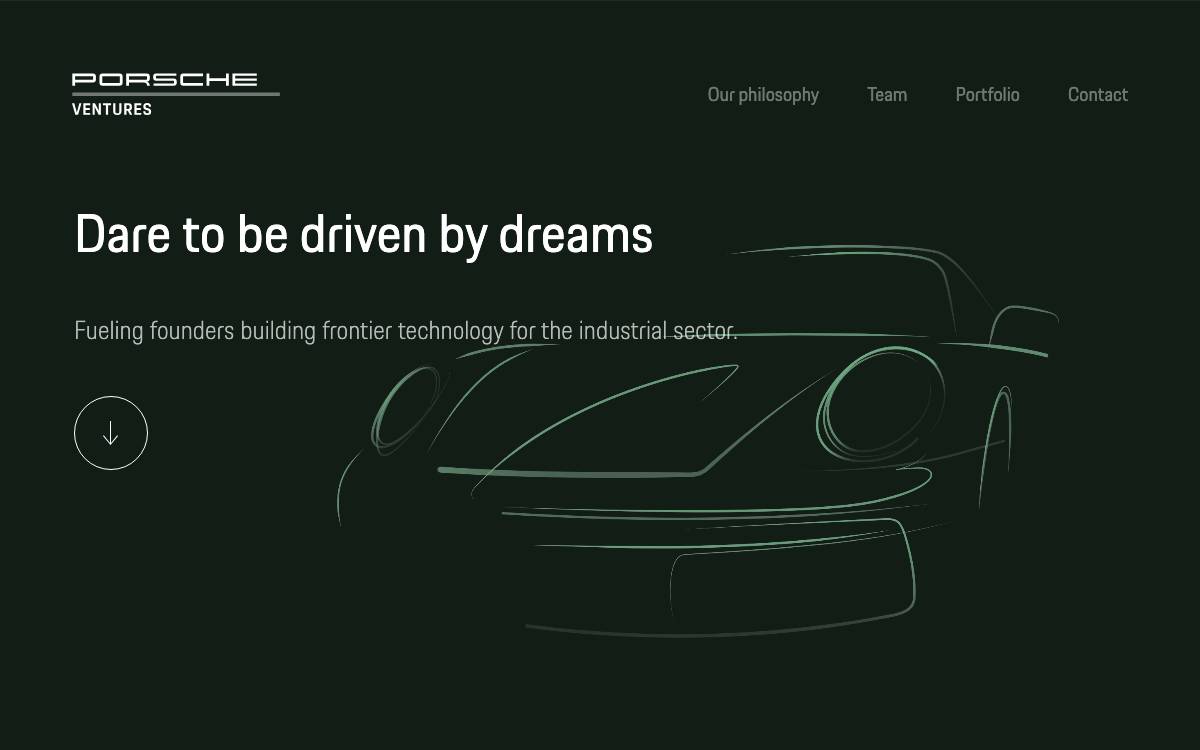 Porsche Ventures website preview
