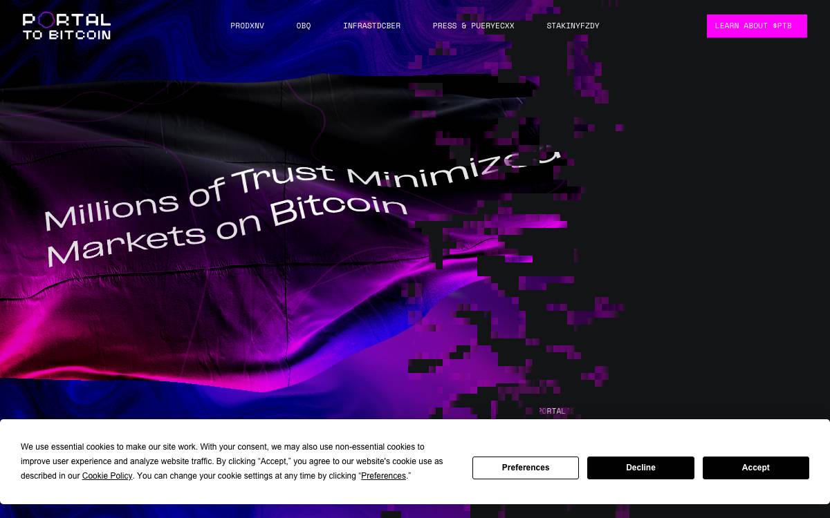 Portal website preview