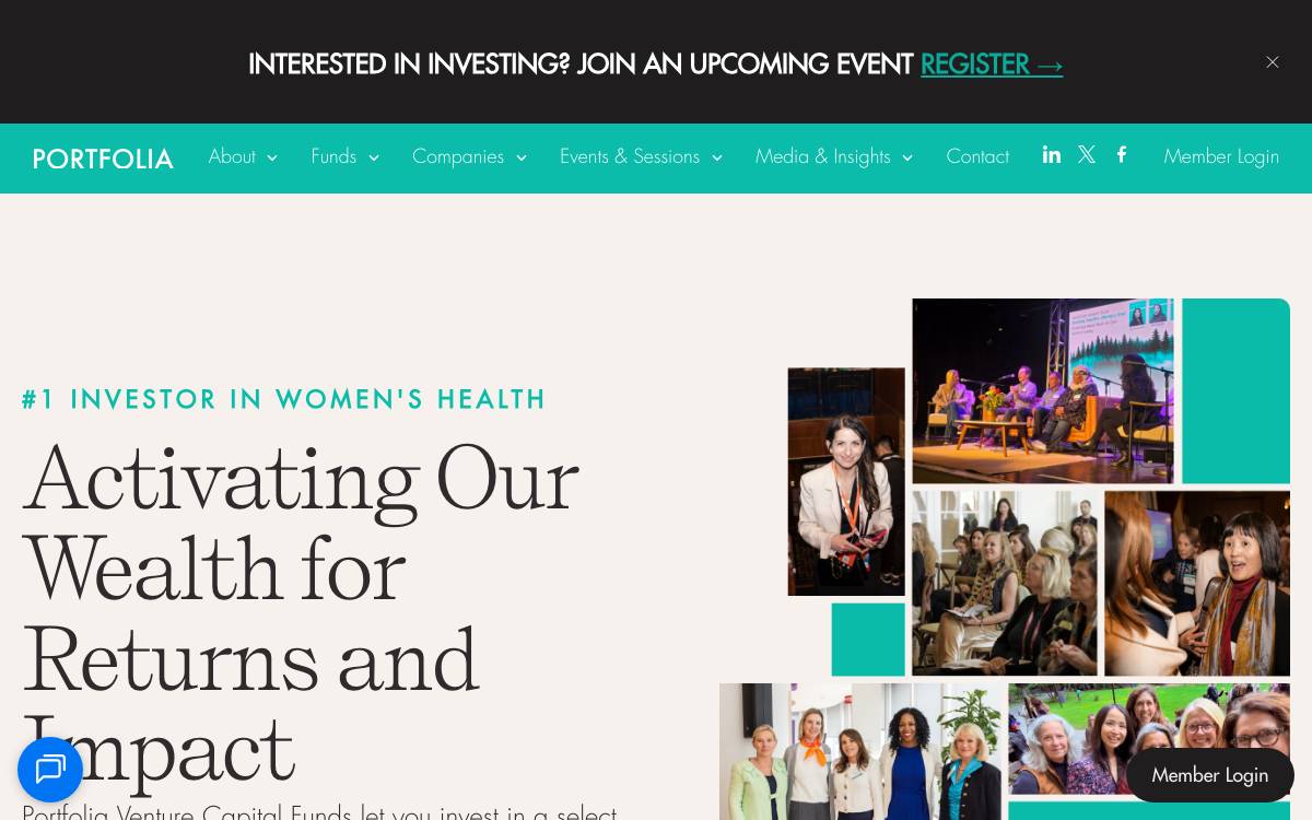 Portfolia website preview