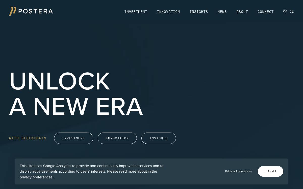 Postera Capital website preview