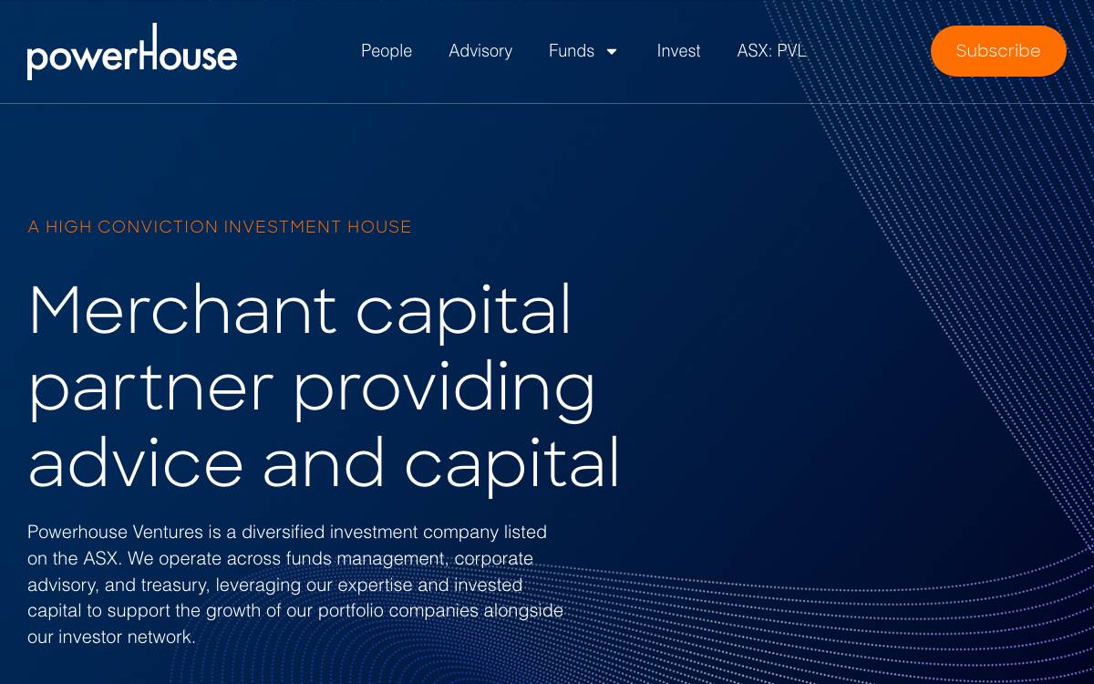 Powerhouse Ventures website preview