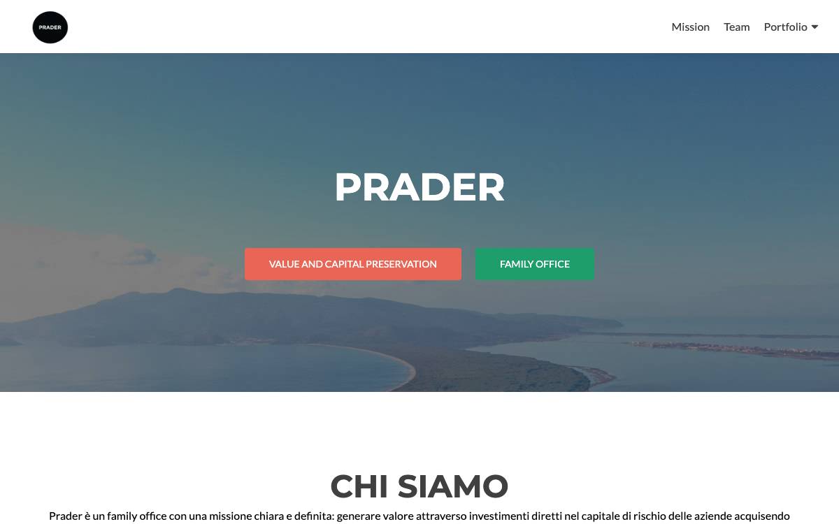 Prader website preview