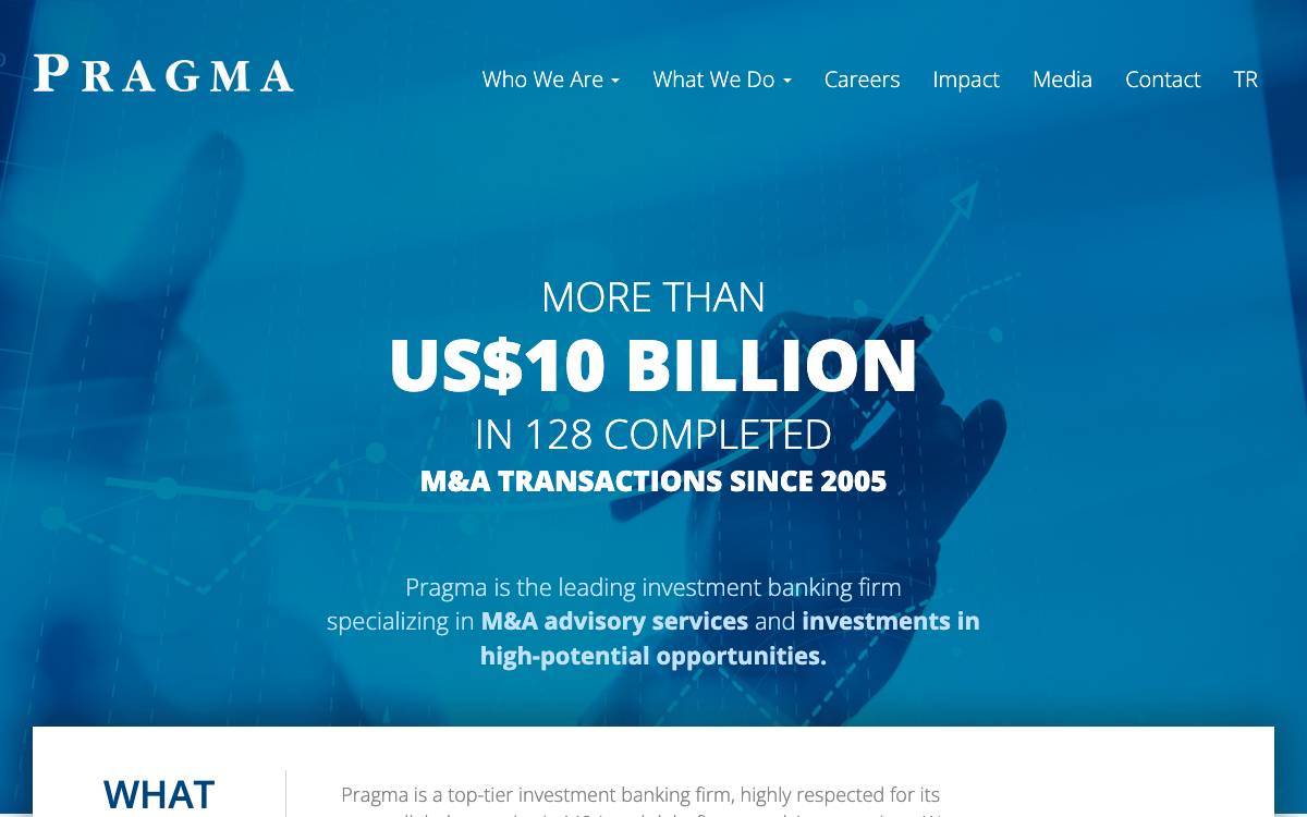 Pragma website preview