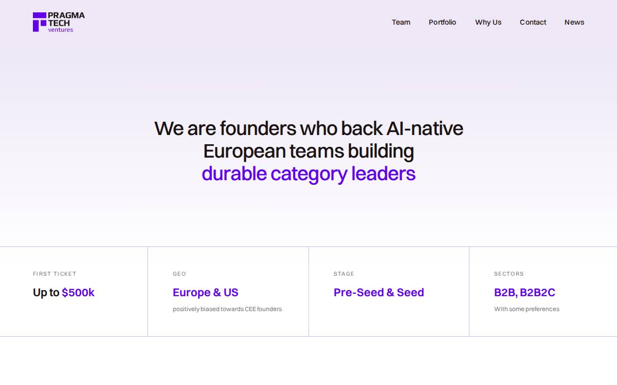 Pragmatech website preview