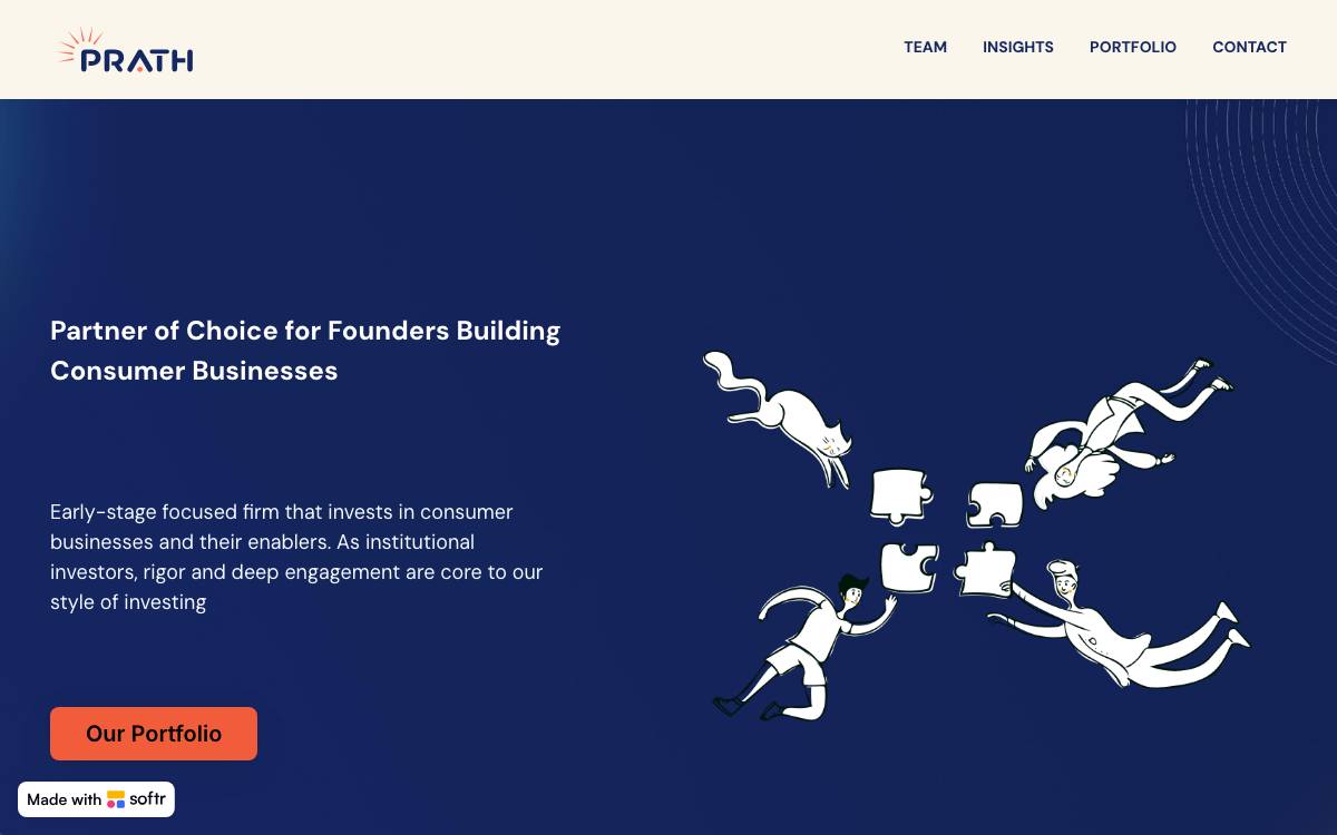 Prath Ventures website preview
