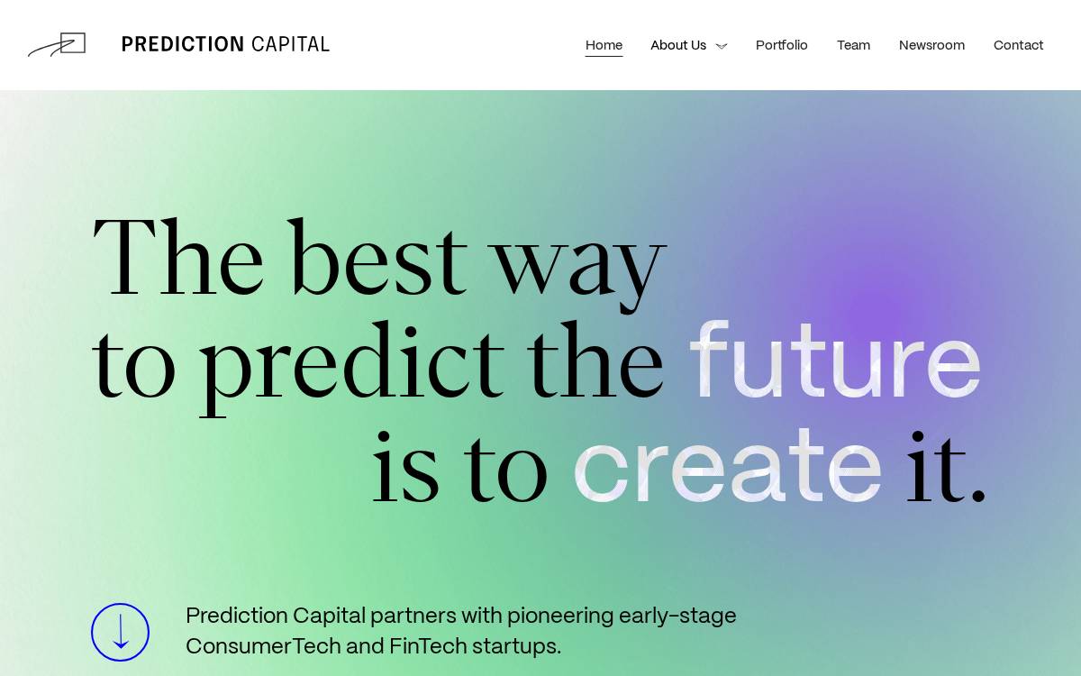 Prediction Capital website preview