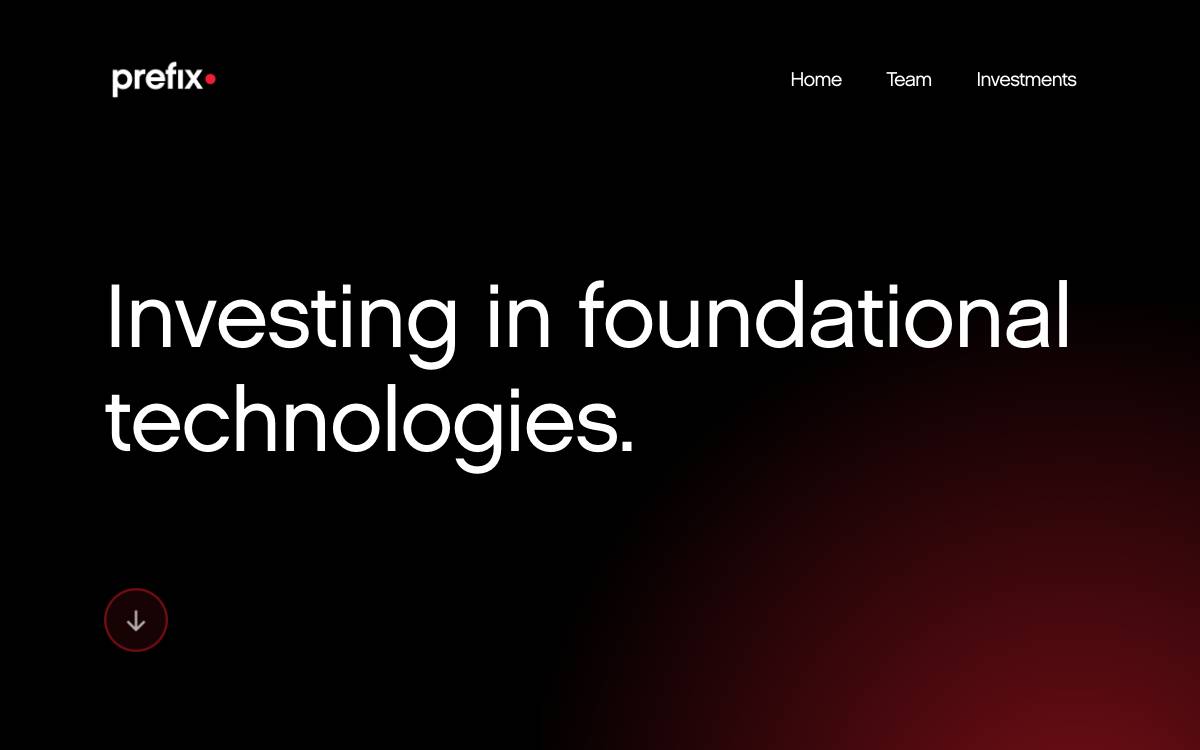 Prefix Capital website preview