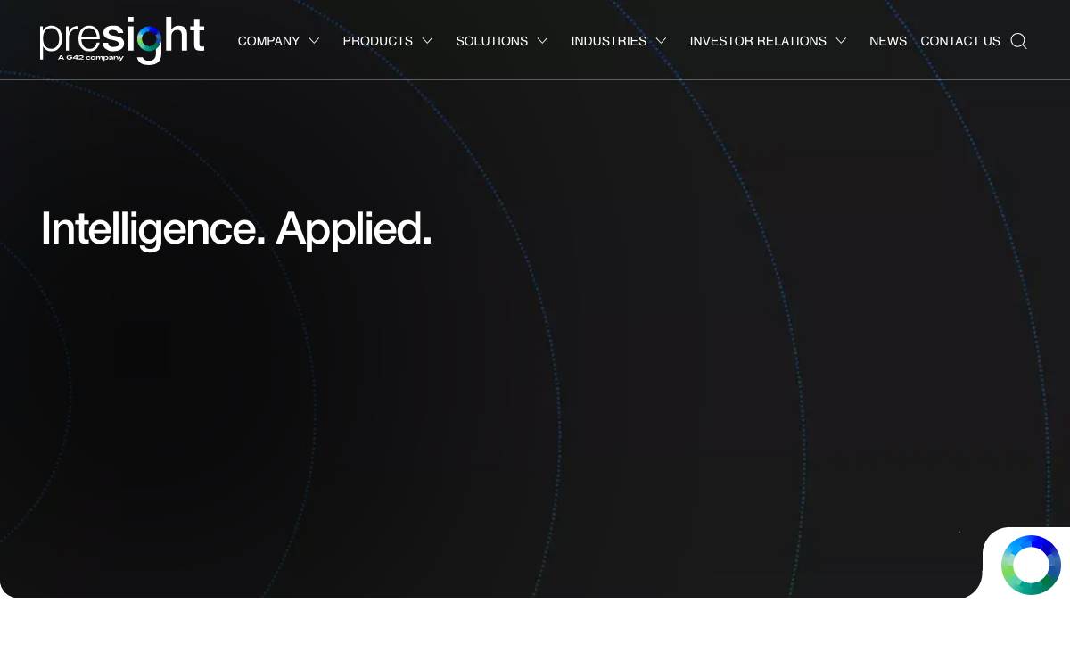 Presight website preview