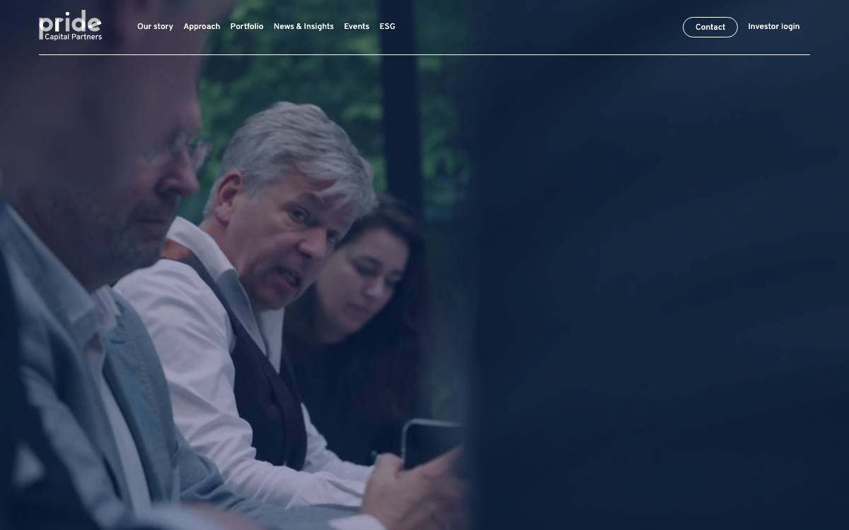 Pride Capital Partners website preview